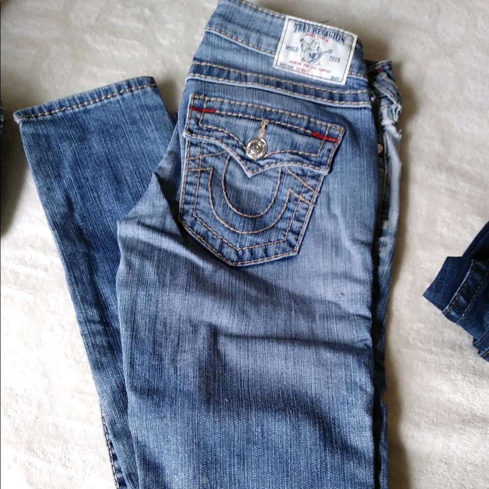 Women’s straight leg true religion jeans